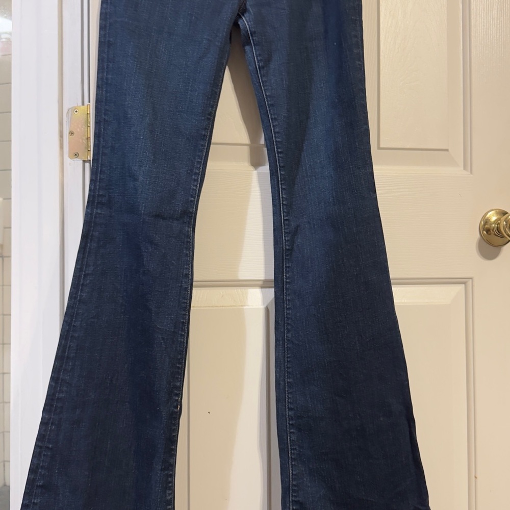 J Brand Blue Flare Wide Leg Jeans